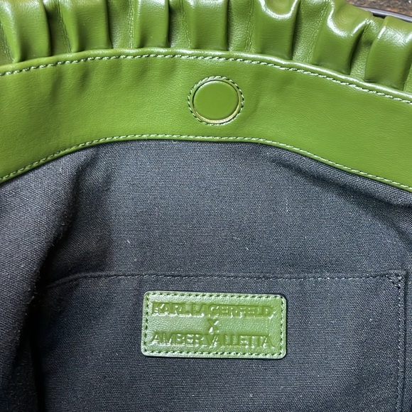 Karl Lagerfeld x Amber Valletta Cactus Vegan Leather Shoulder Bag 🌵 - Picture 9 of 16